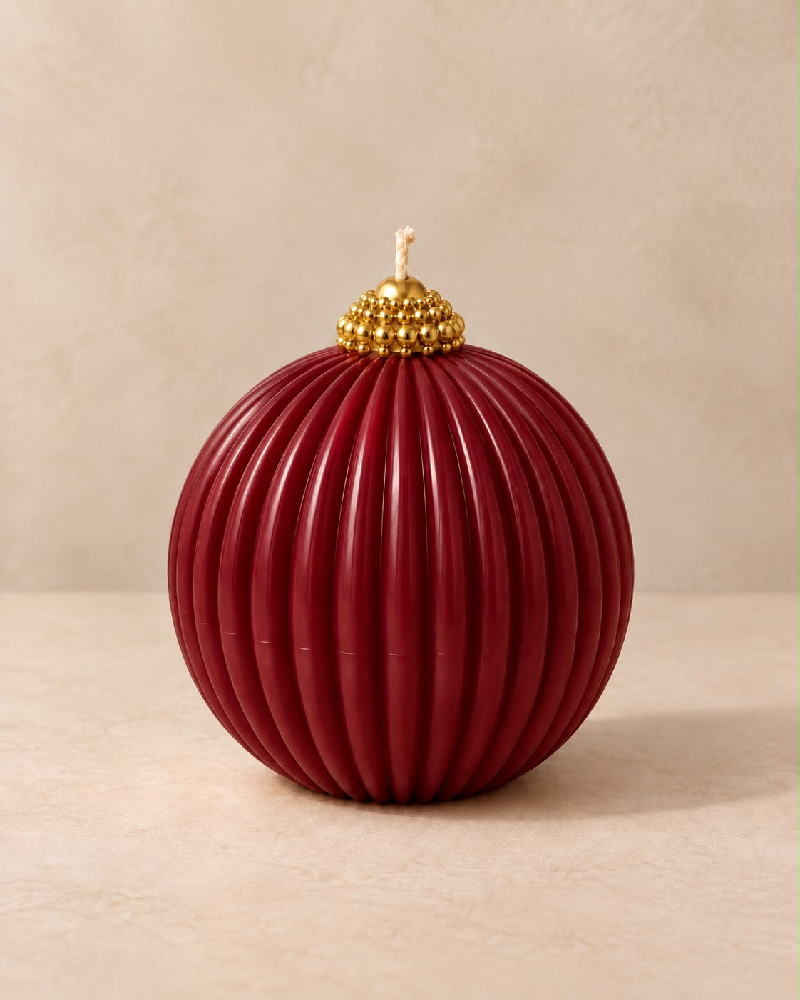 Vela Esfera Plissé Navidad